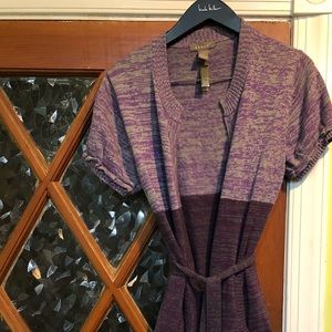 Kenar ladies cotton purple sweater size large